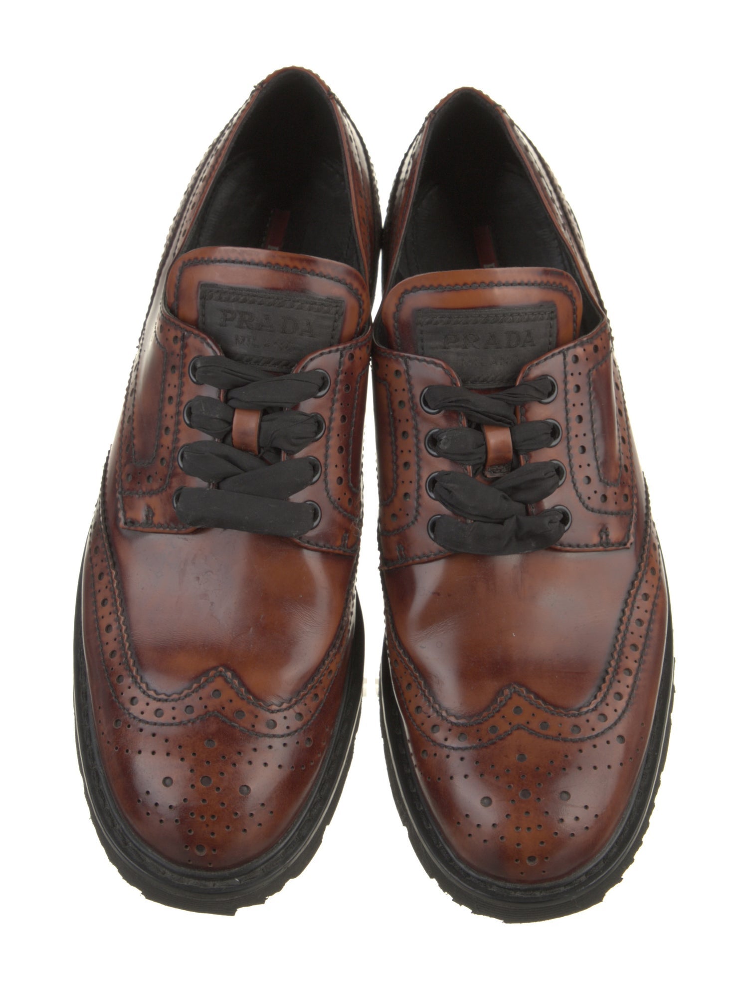 Prada Leather Oxfords